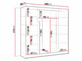 Wardrobe Closico 160