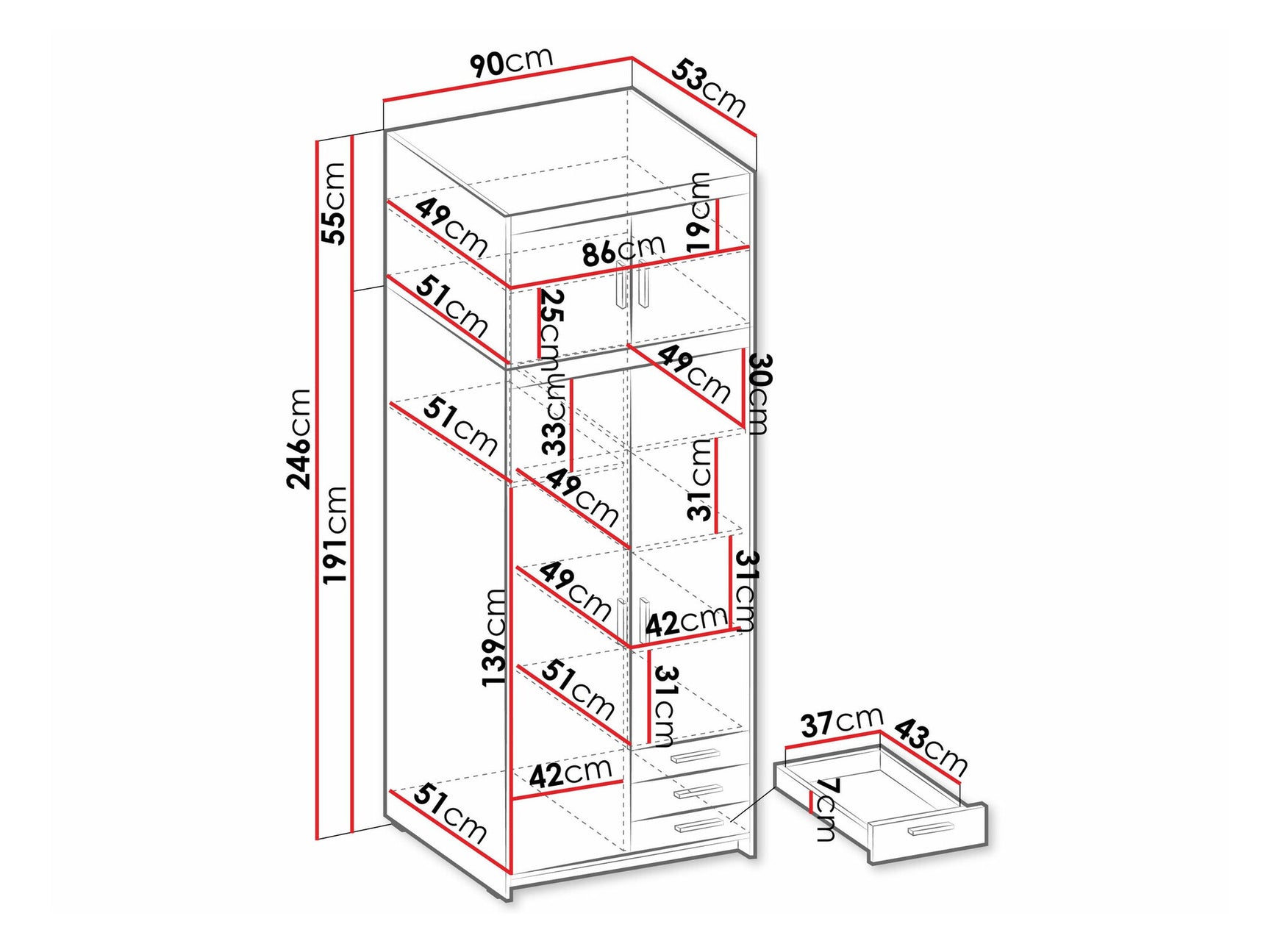 Garderobe Tucson 176