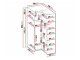 Hjørneklædeskab Tucson 184