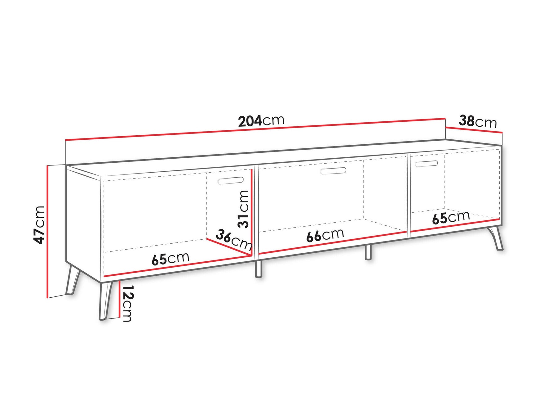 TV-bord Comfivo Teslomo 110