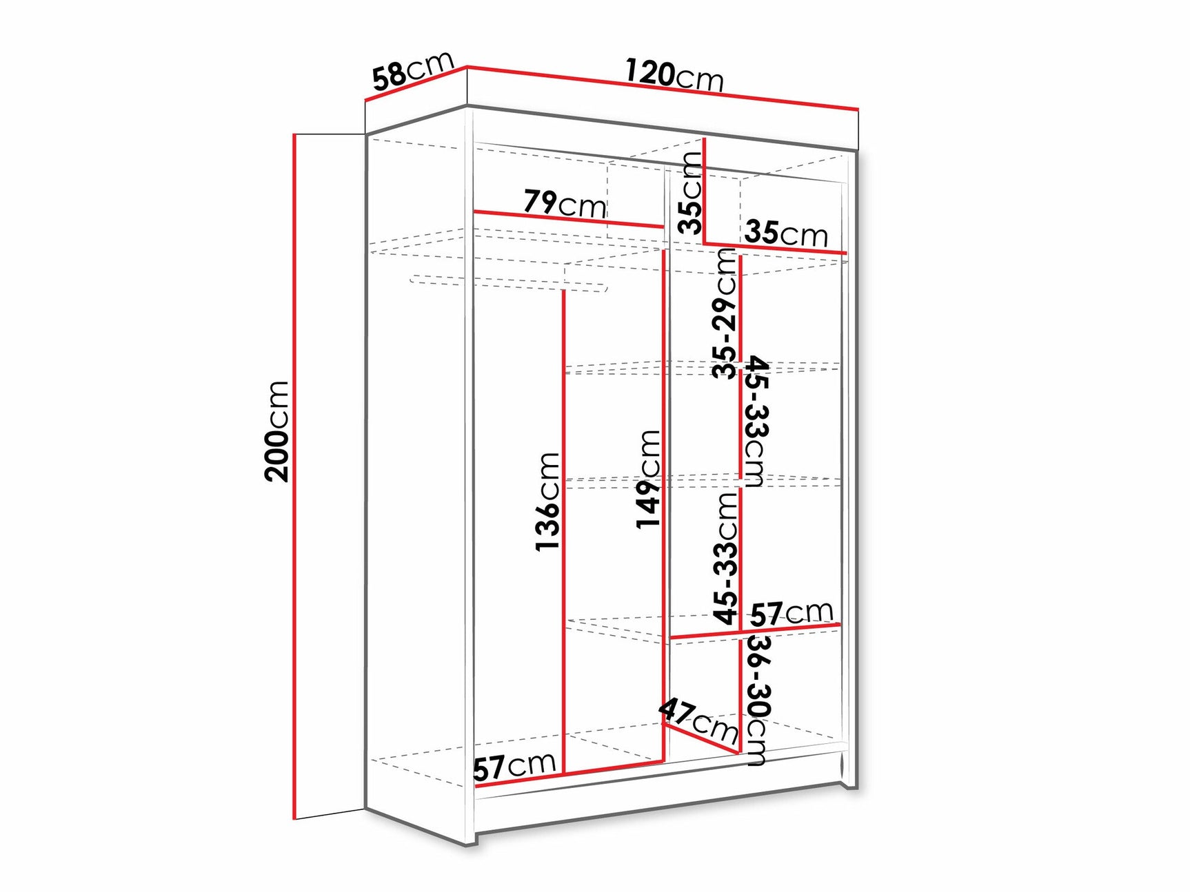 Garderobe Closico 128 3965729