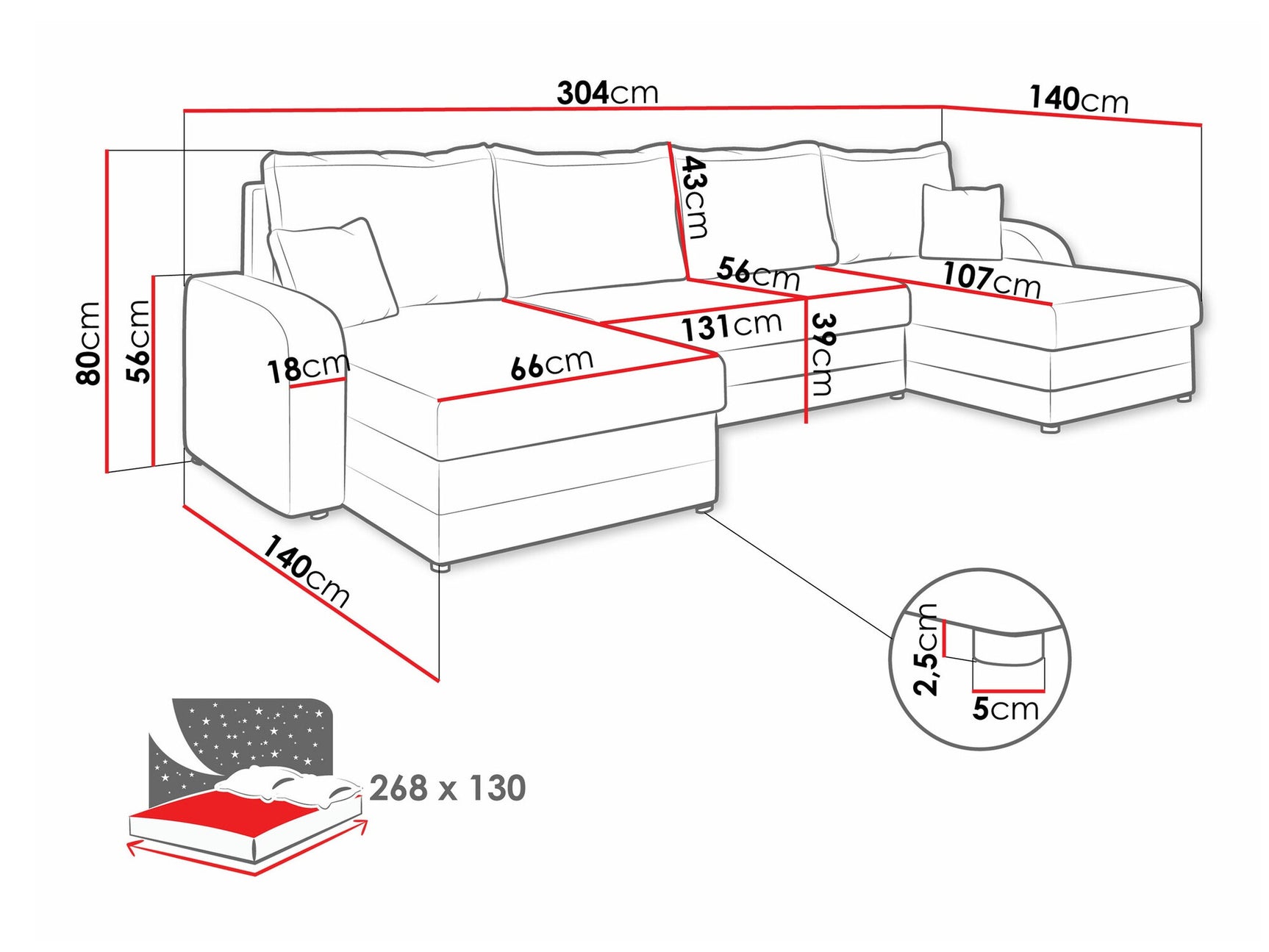 Hjørnesofa Comfivo 297 3978906