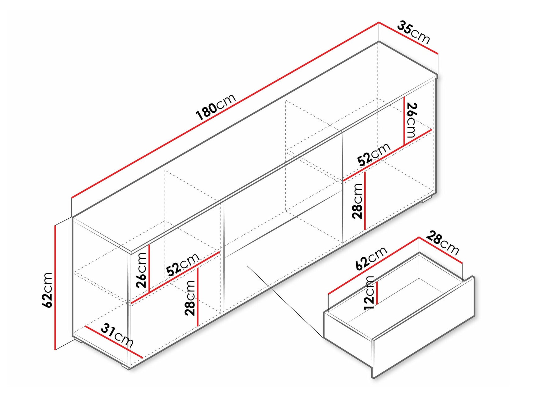 TV-bord Miami 413
