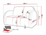 Sovesofa Columbus 243