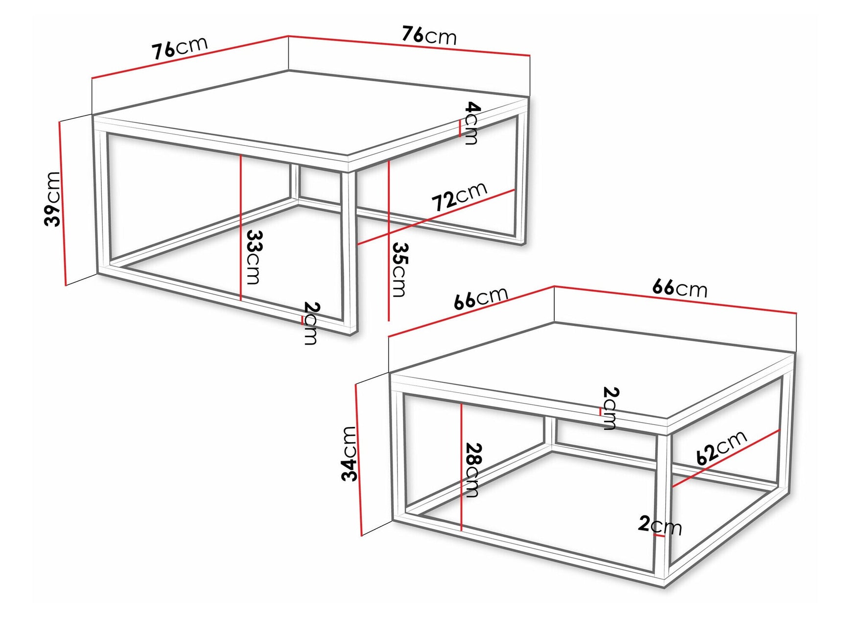 Sofabord-sæt Oswego 102