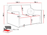 Sovesofa Columbus 221 4015237