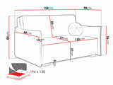 Sovesofa Columbus 220 4015289