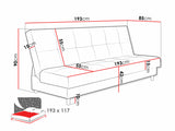 Sovesofa Columbus 184 4038426