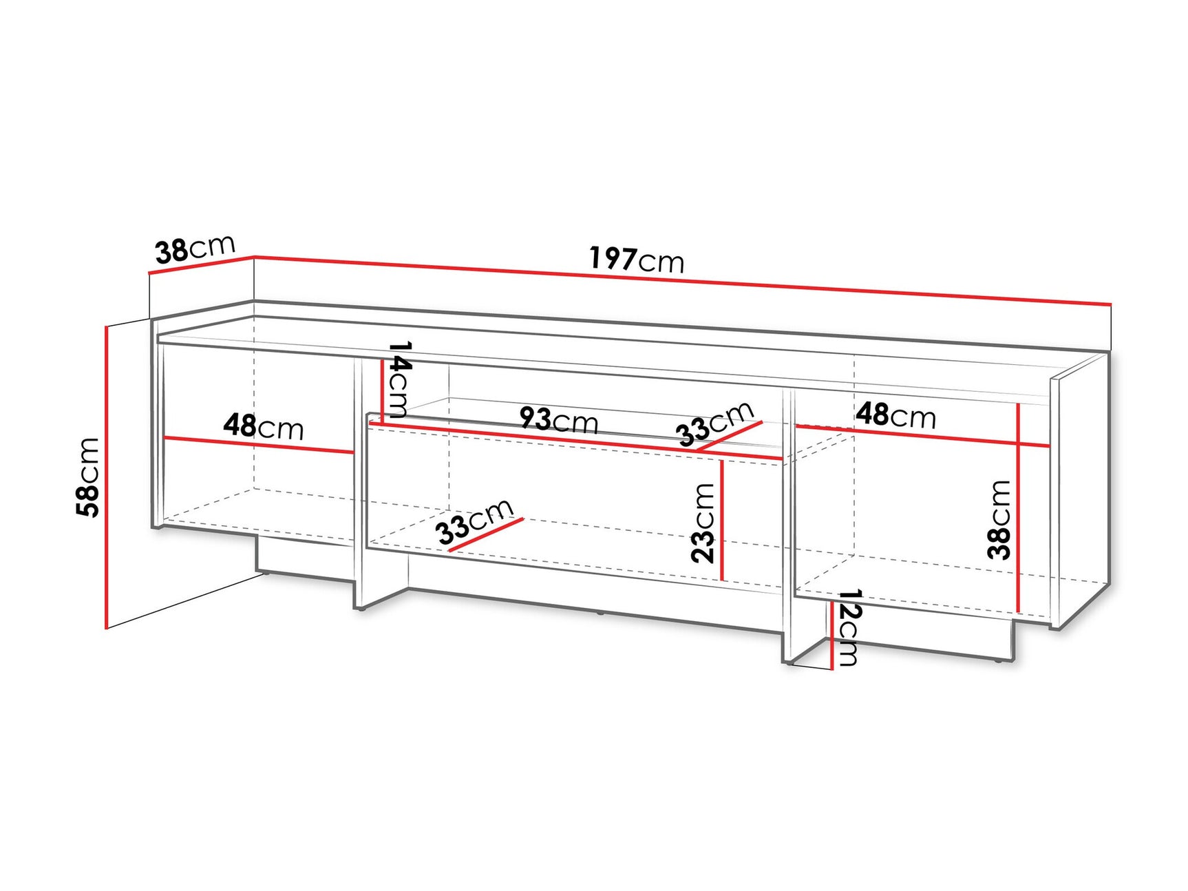 TV-bord Parma 105