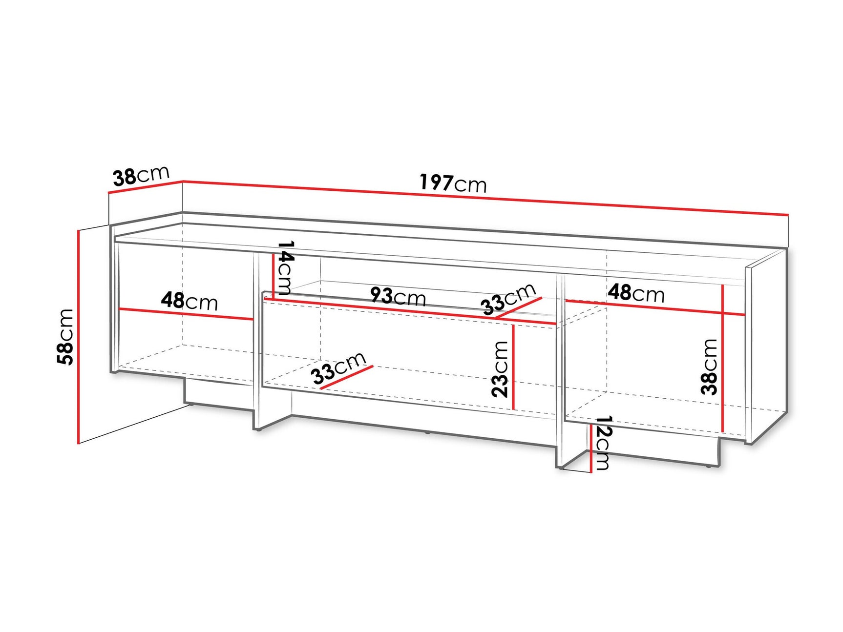 TV-bord Parma 105