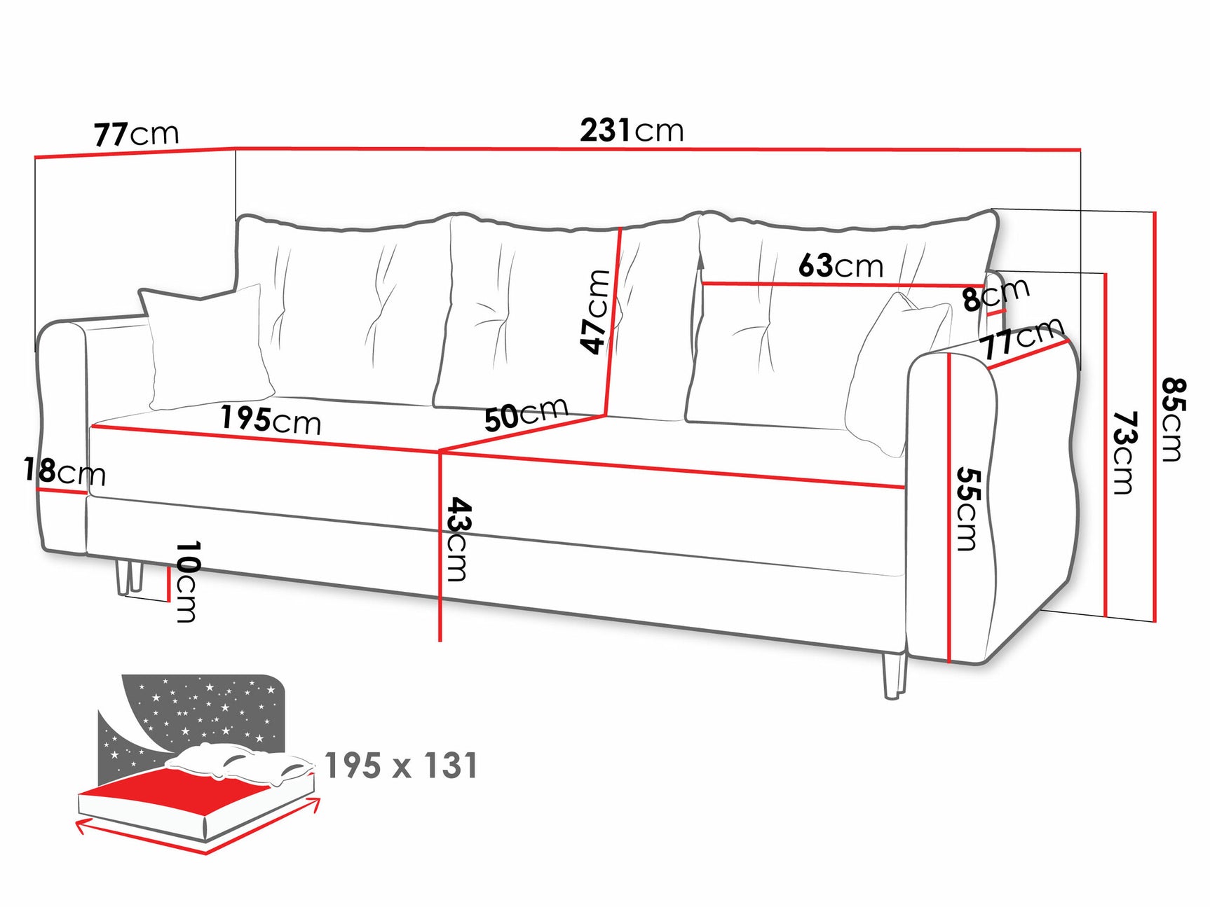 Sovesofa Veldala 101 4043885