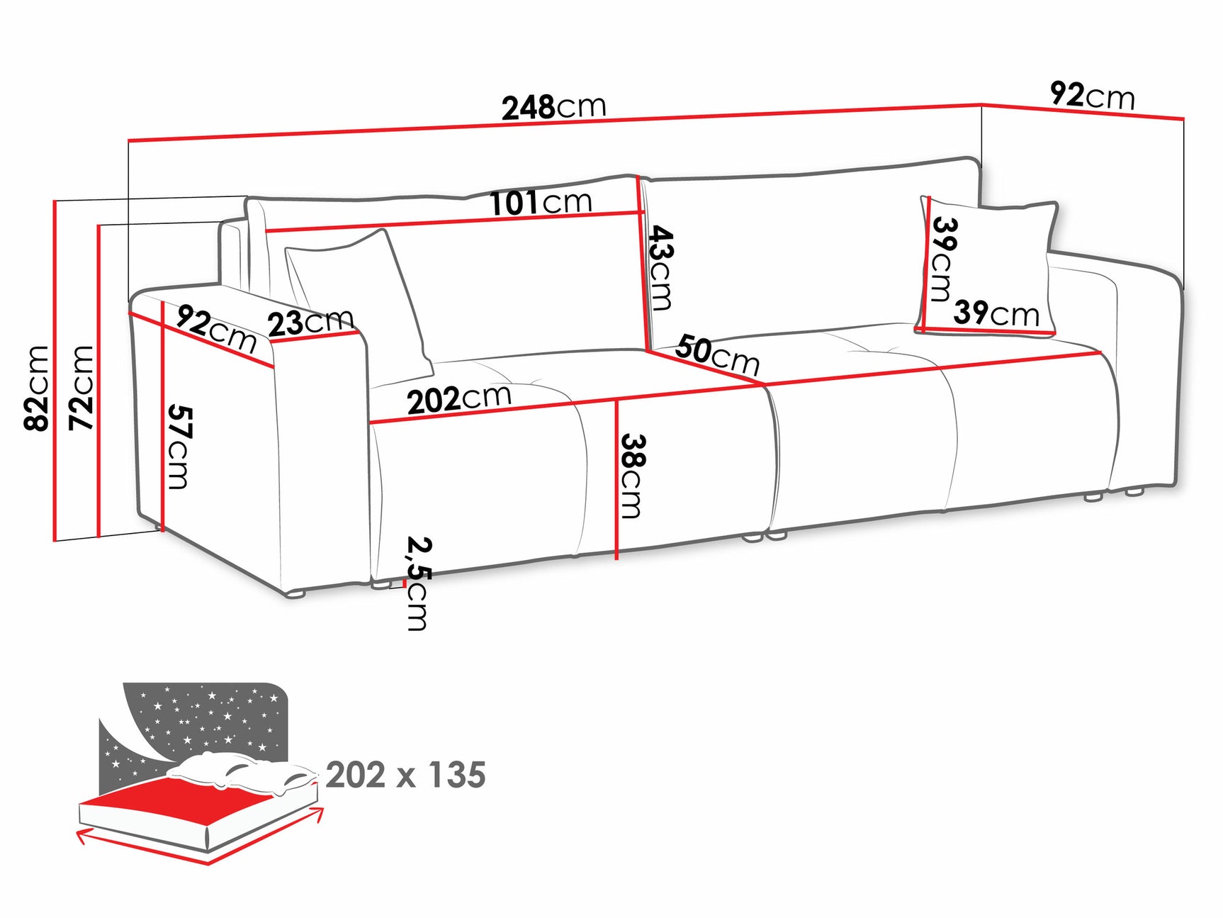 Sovesofa Comfivo 424 4047560