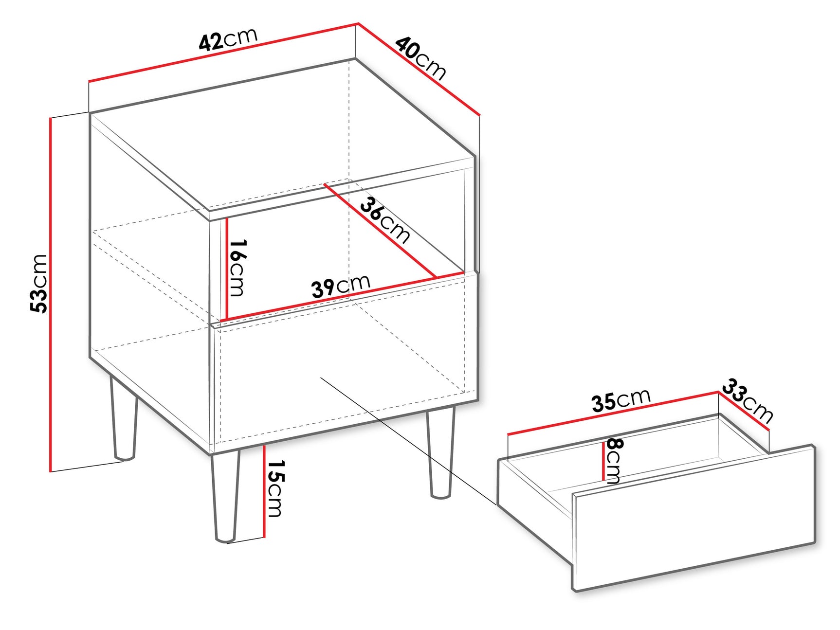 Sengebord Comfivo Mavmono 103 4049320