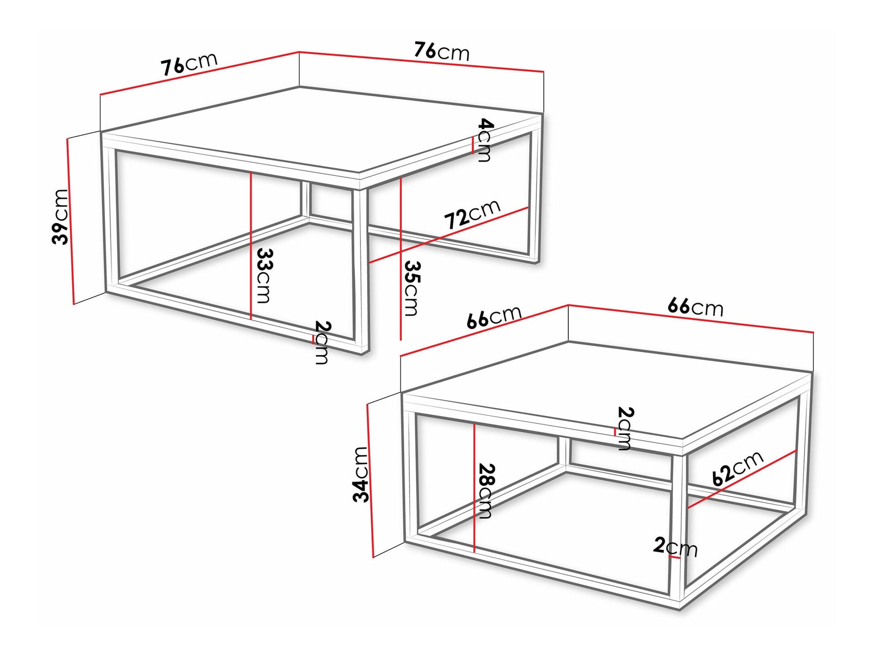 Sofabord-sæt Oswego 133