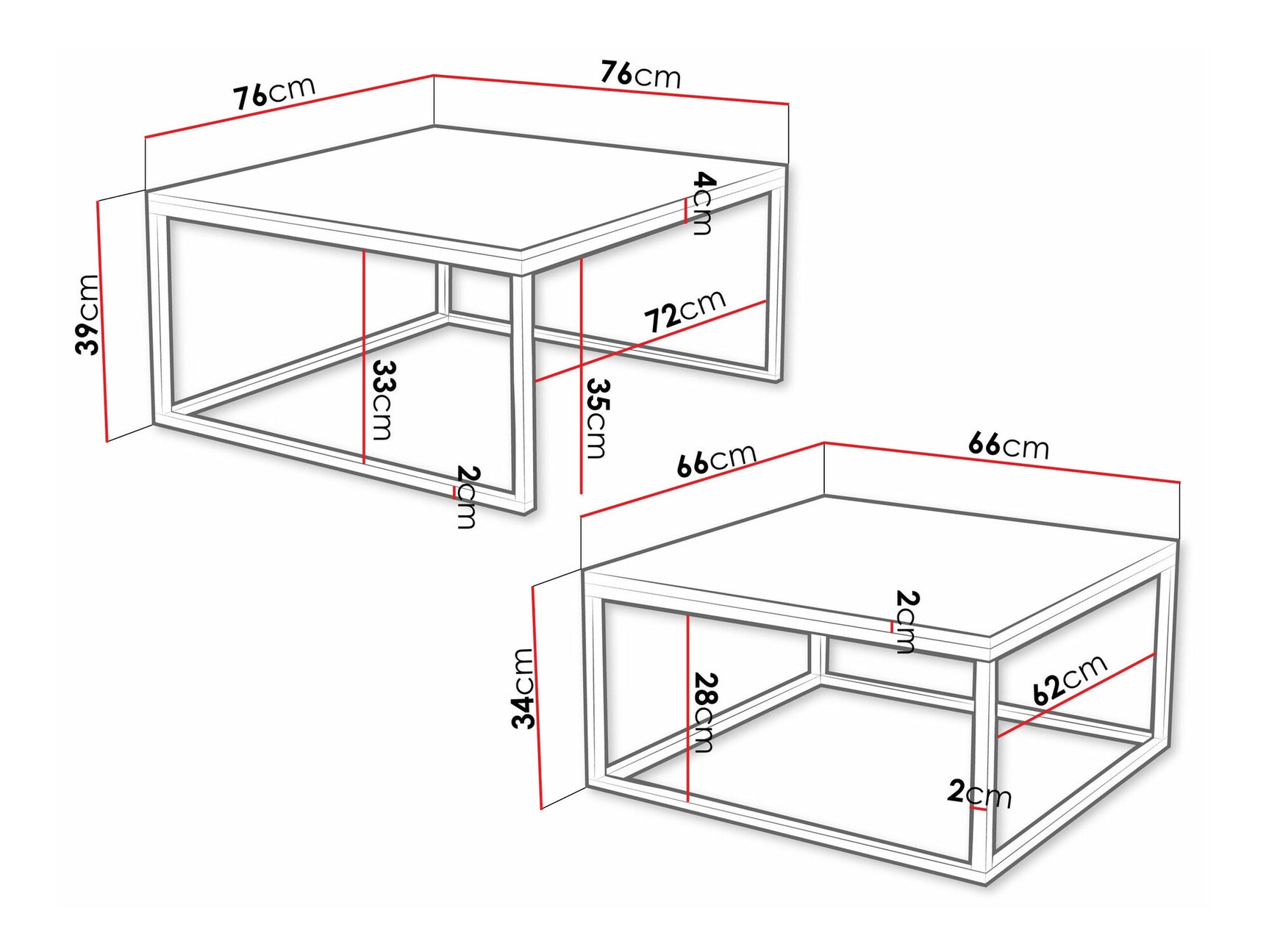 Sofabord-sæt Oswego 133