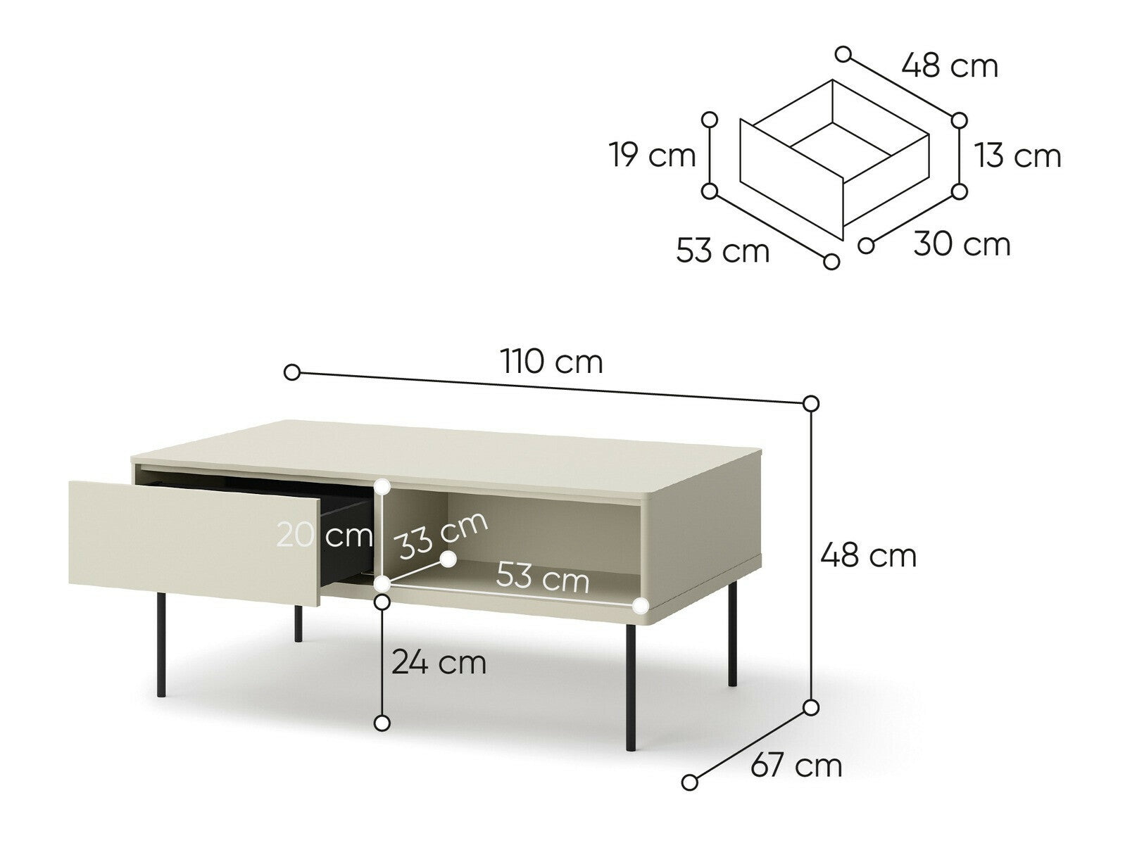 Sofabord Voloma 108