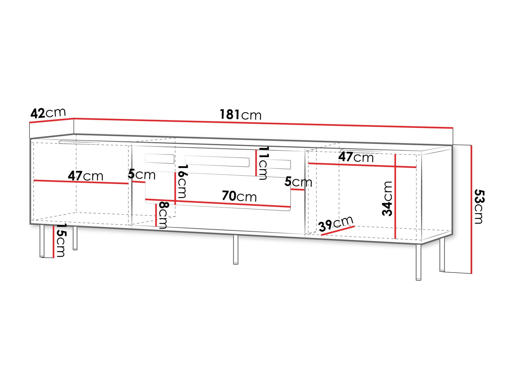 TV-bord Mardalu 107
