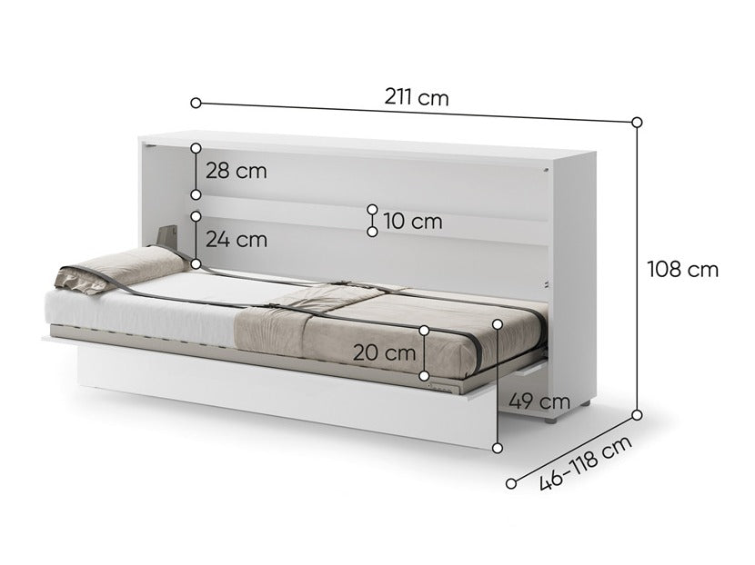 Væg seng Concept Pro Lenart Levfere 115 4062725
