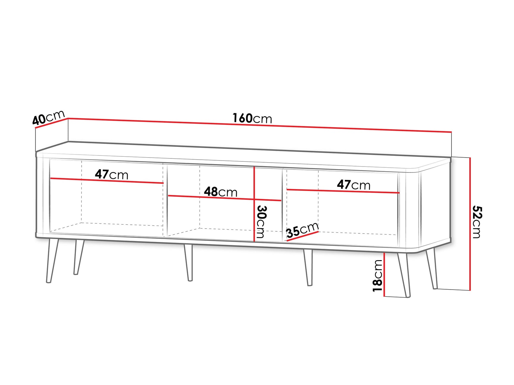 TV-bord Lufela 112