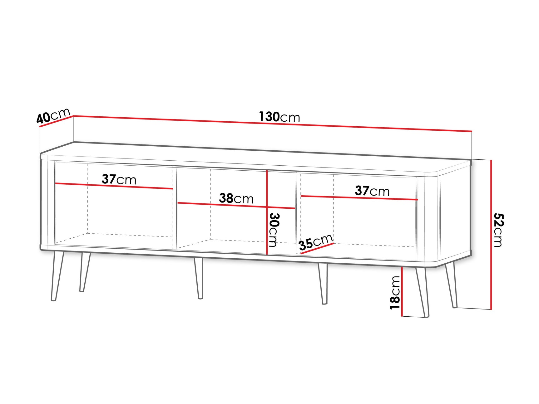 TV-bord Lufela 113