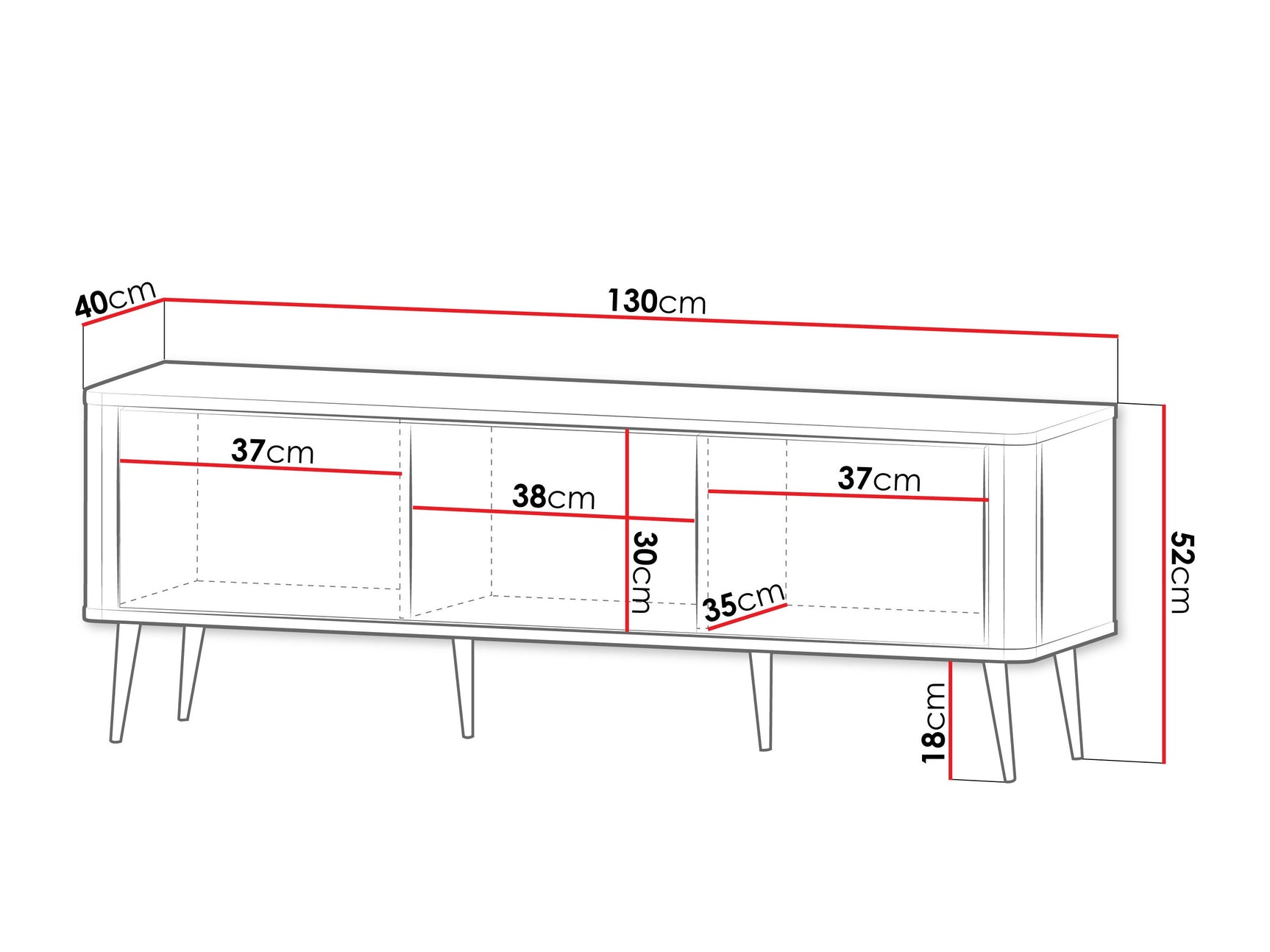 TV-bord Lufela 113