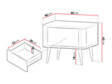 Sengebord Lufela 116