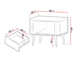 Sengebord Lufela 116