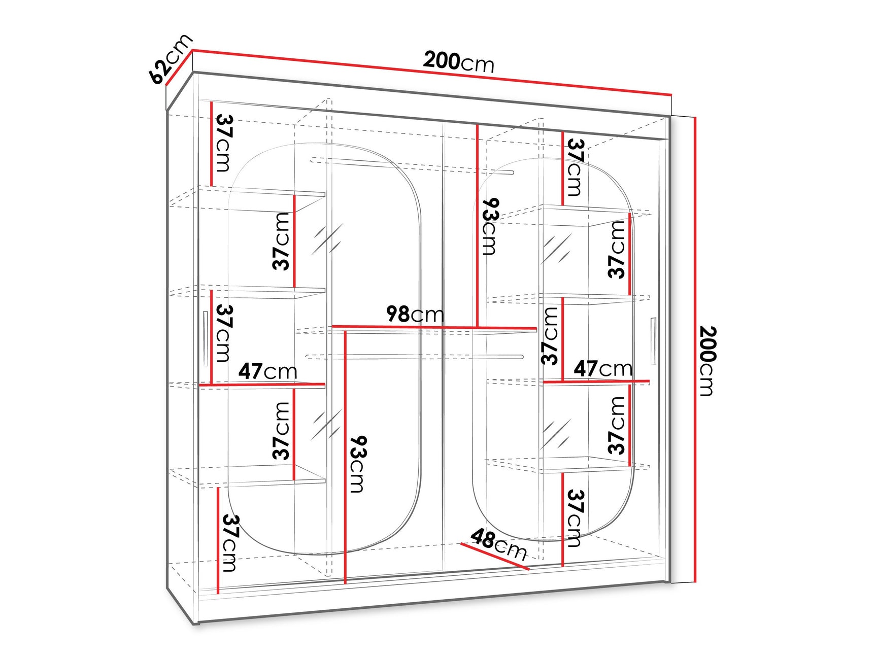 Garderobeskab Hartford 521