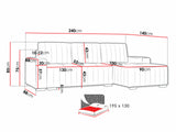 Hjørnesofa Columbus 154 4074337