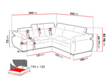 Hjørnesofa Columbus 215 4094436
