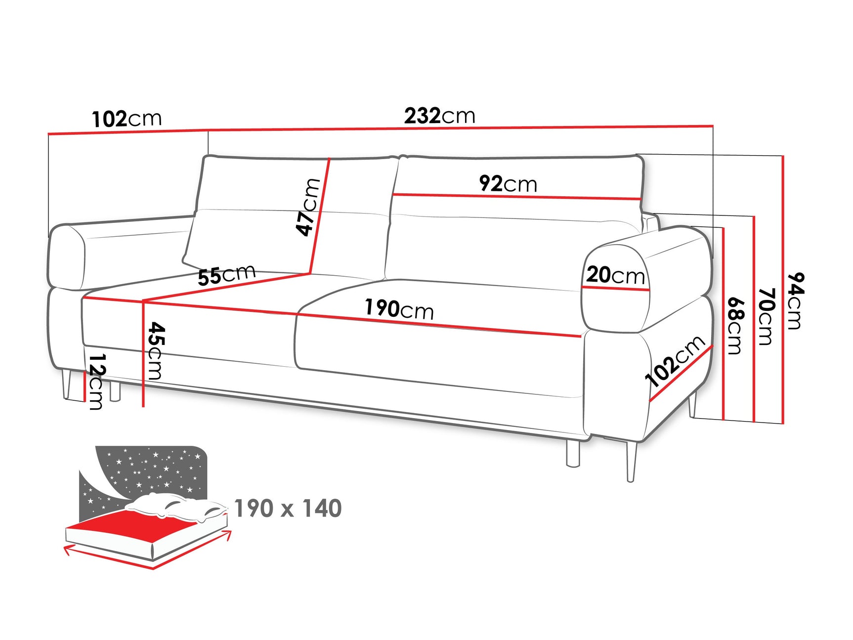Sovesofa ComfiDream 199