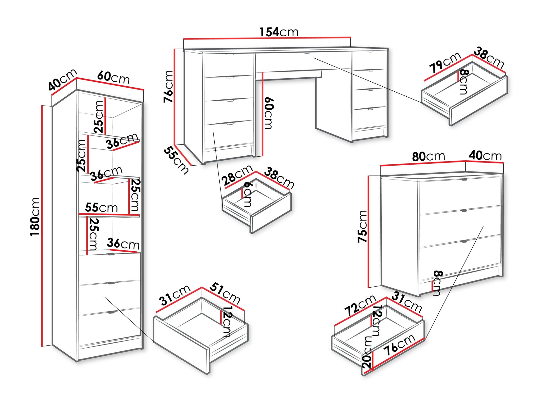 Kontorsæt Comfivo Larmire 121