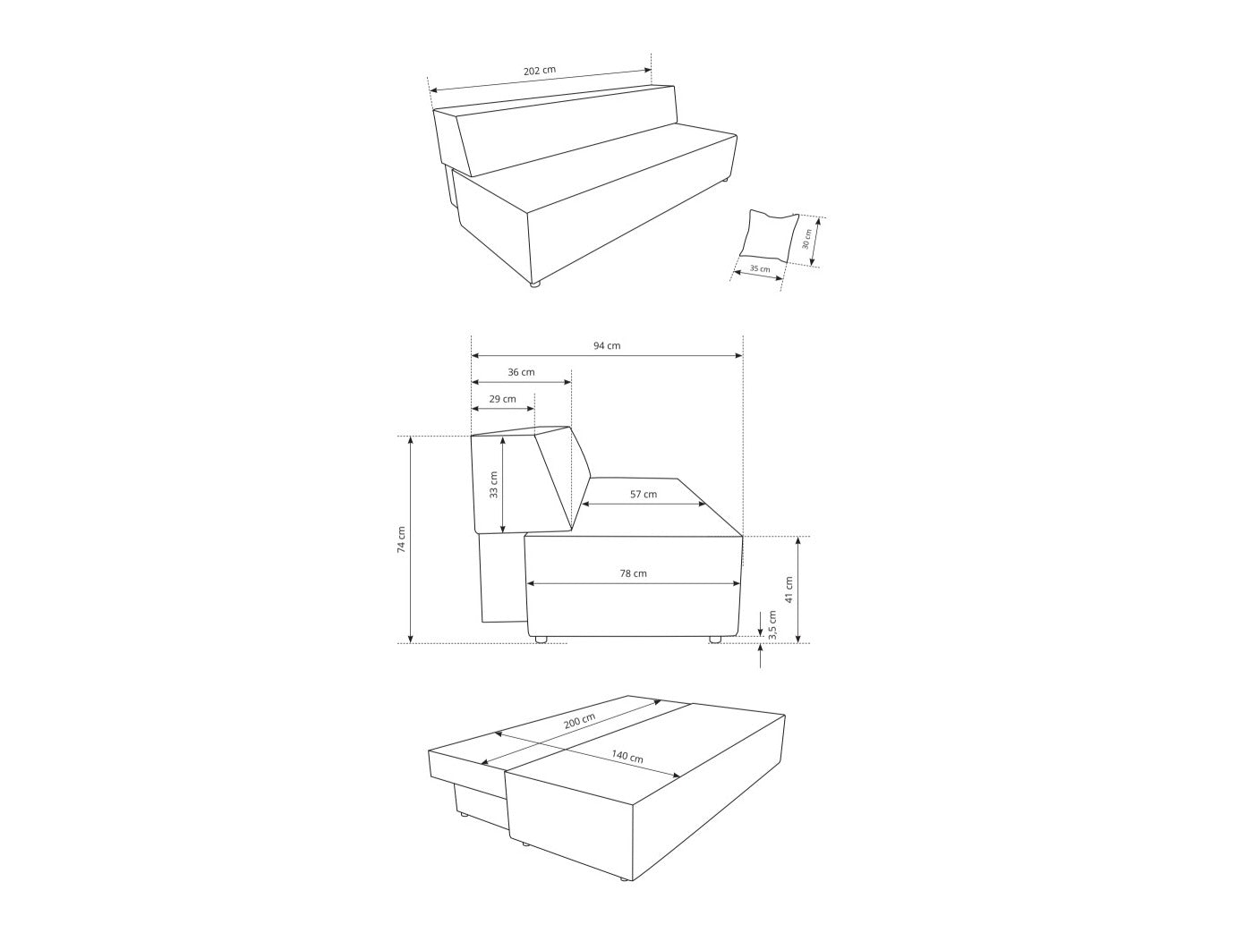 Sovesofa Kingston 185