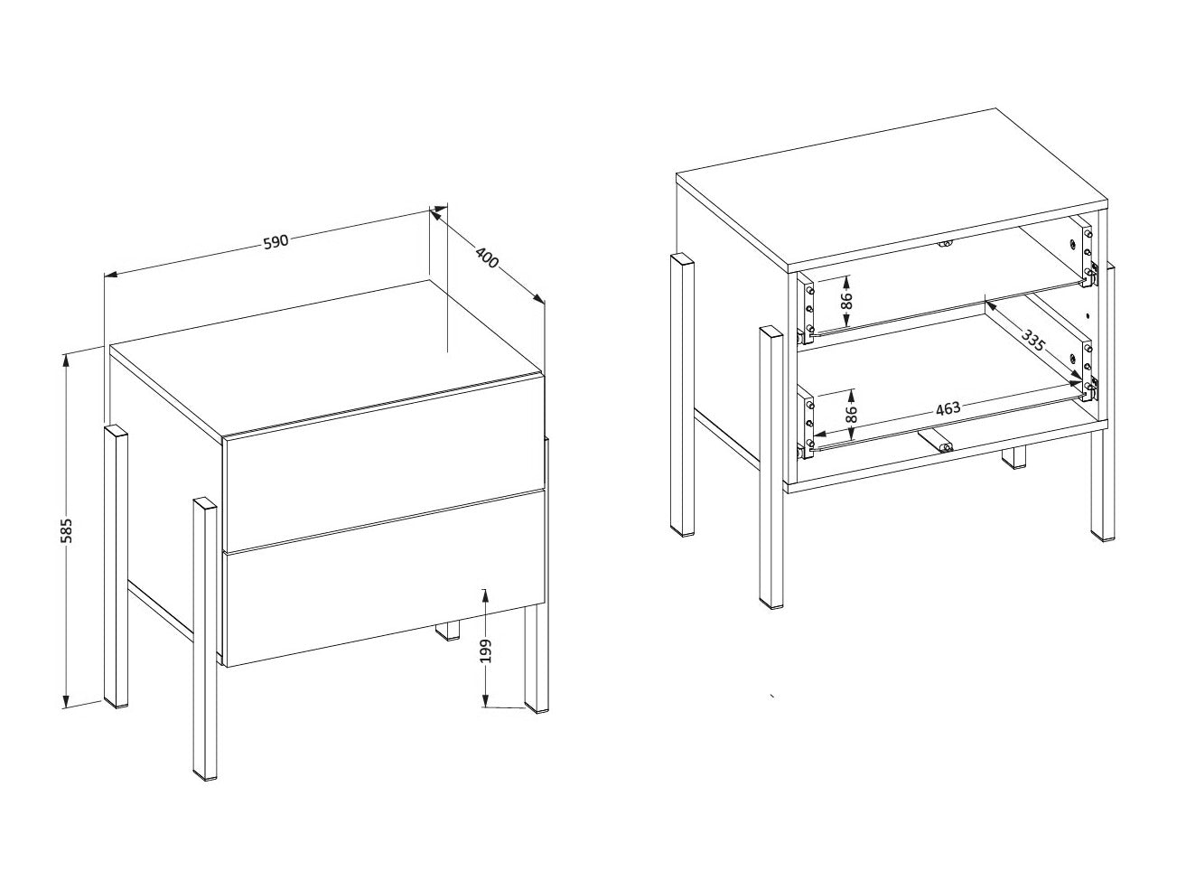 Soveværelses-sæt Etsore 115 4129728