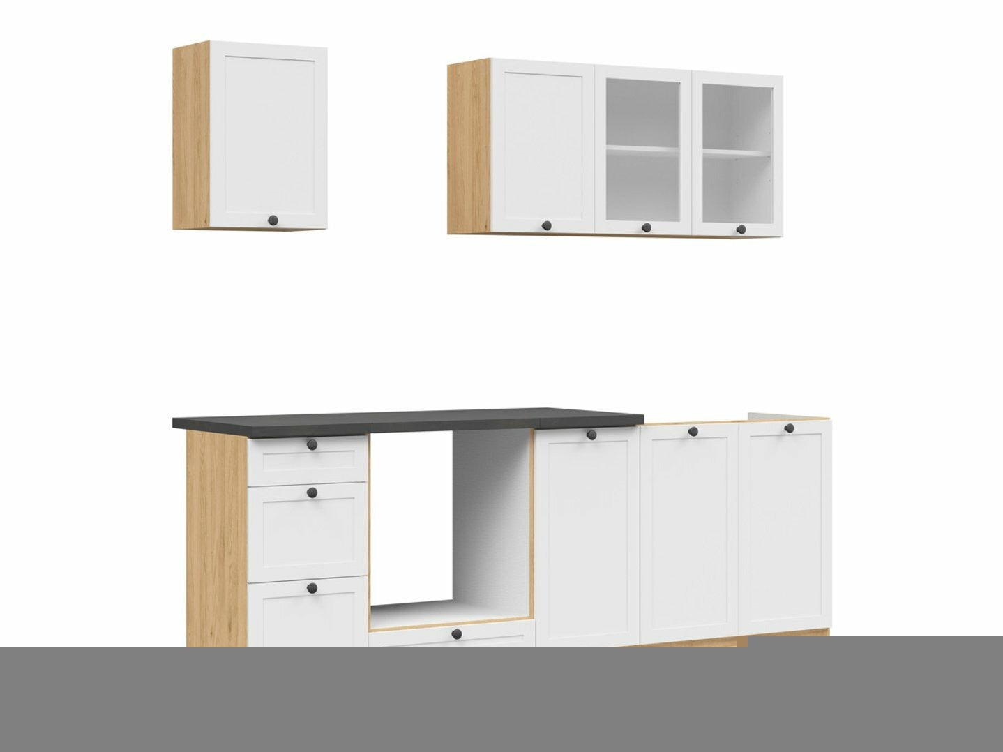 Modulopbygget køkkensæt Classic White Oak 121