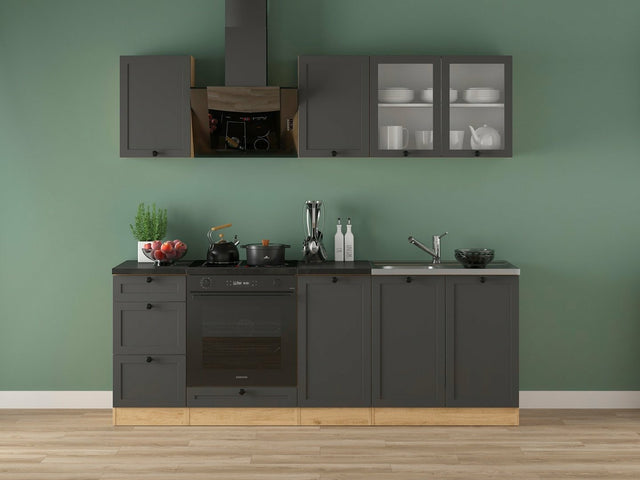 Modulopbygget køkkensæt Classic Grey Oak 117
