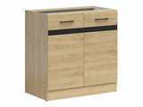 Modulskab med låger Classic White Oak 103 4132483
