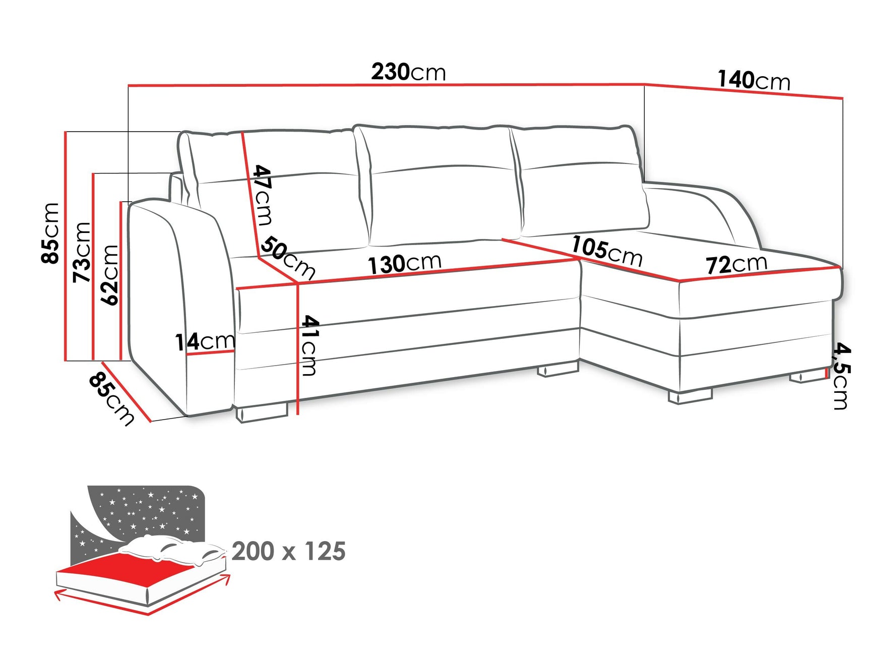 Hjørnesofa Columbus 111 4133218