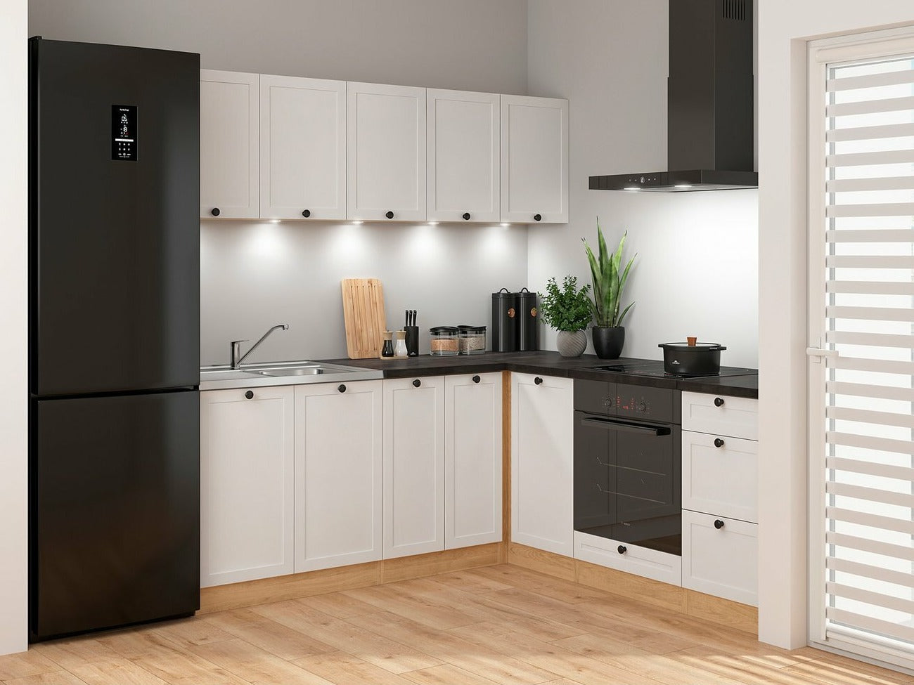 Modulopbygget køkkensæt Classic White Oak 124