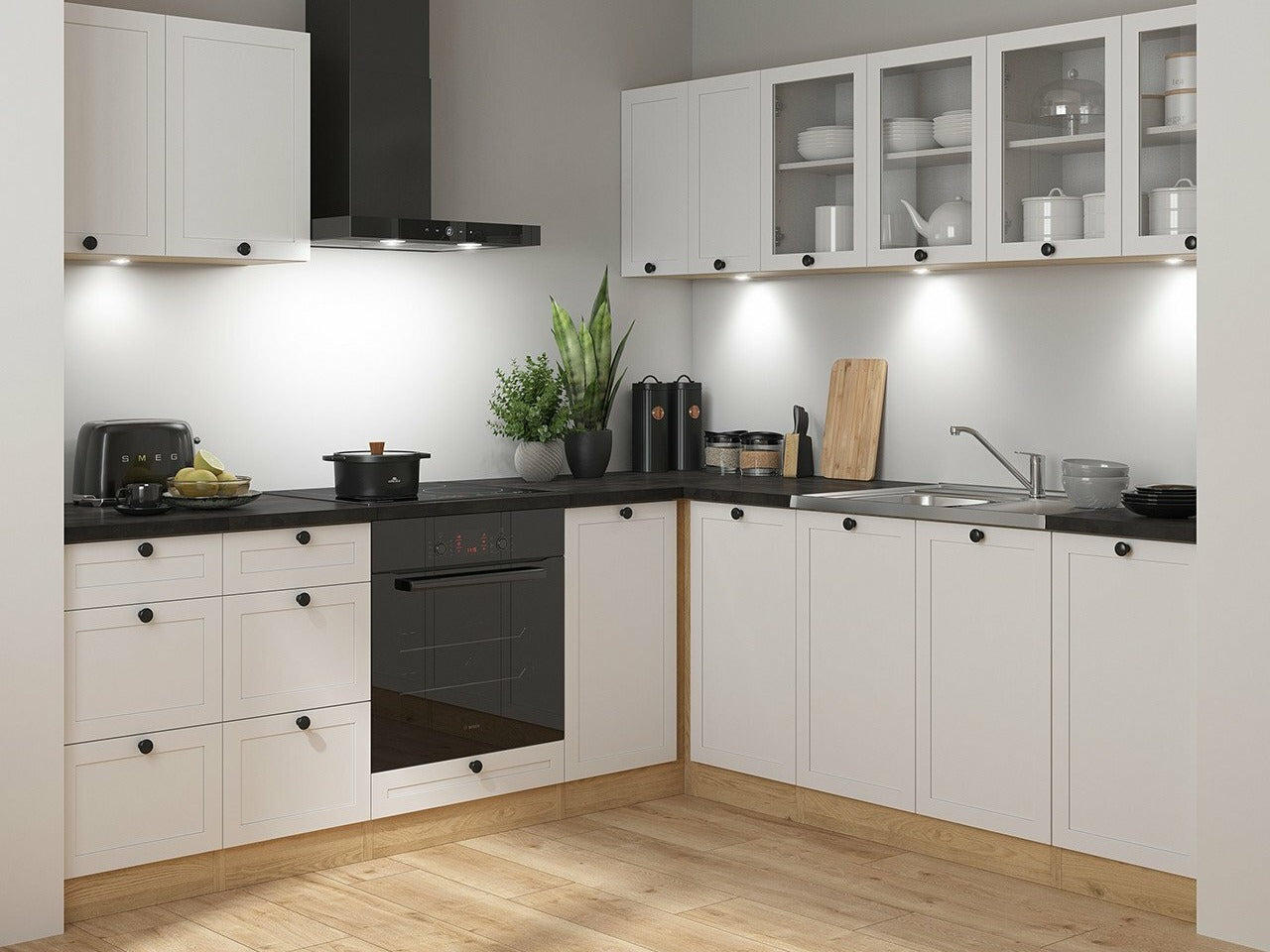 Modulopbygget køkkensæt Classic White Oak 125