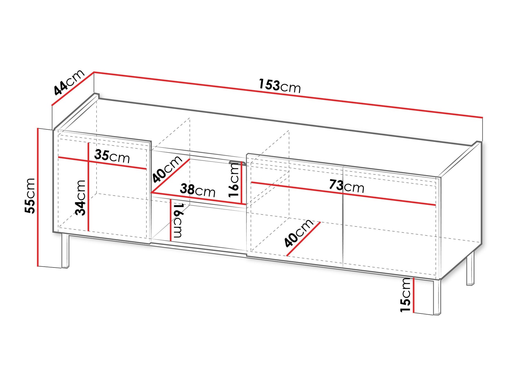 TV-bord Veldome 102 4137622