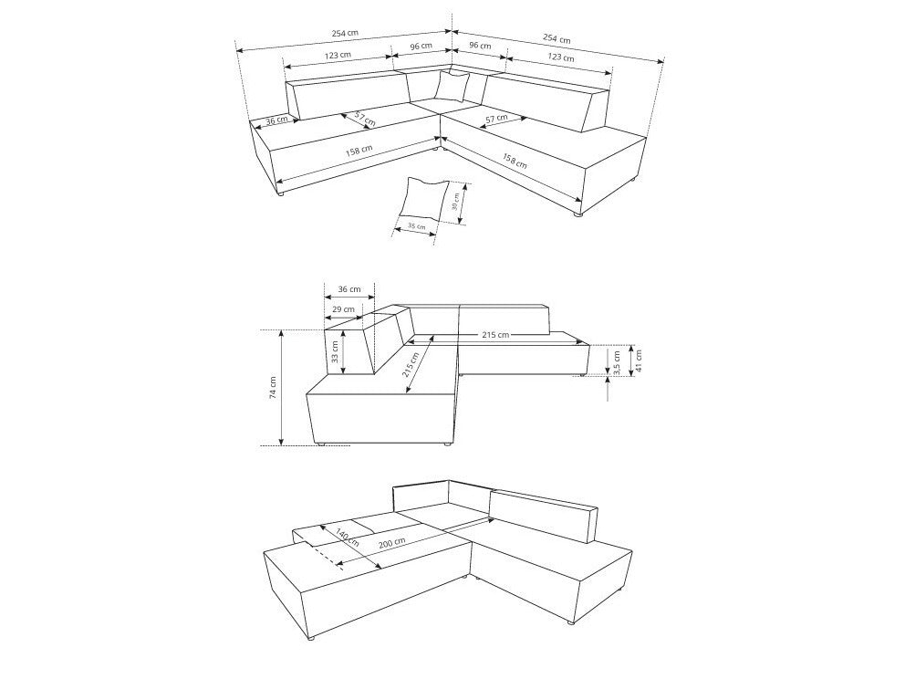 Hjørnesofa Kingston 188