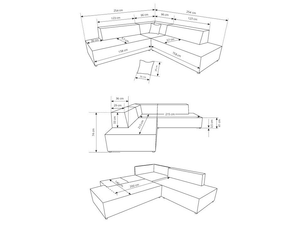 Hjørnesofa Kingston 188