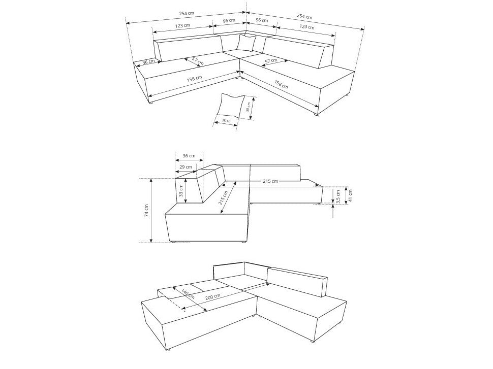 Hjørnesofa Kingston 188