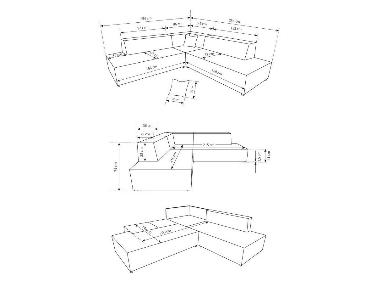 Hjørnesofa Kingston 188