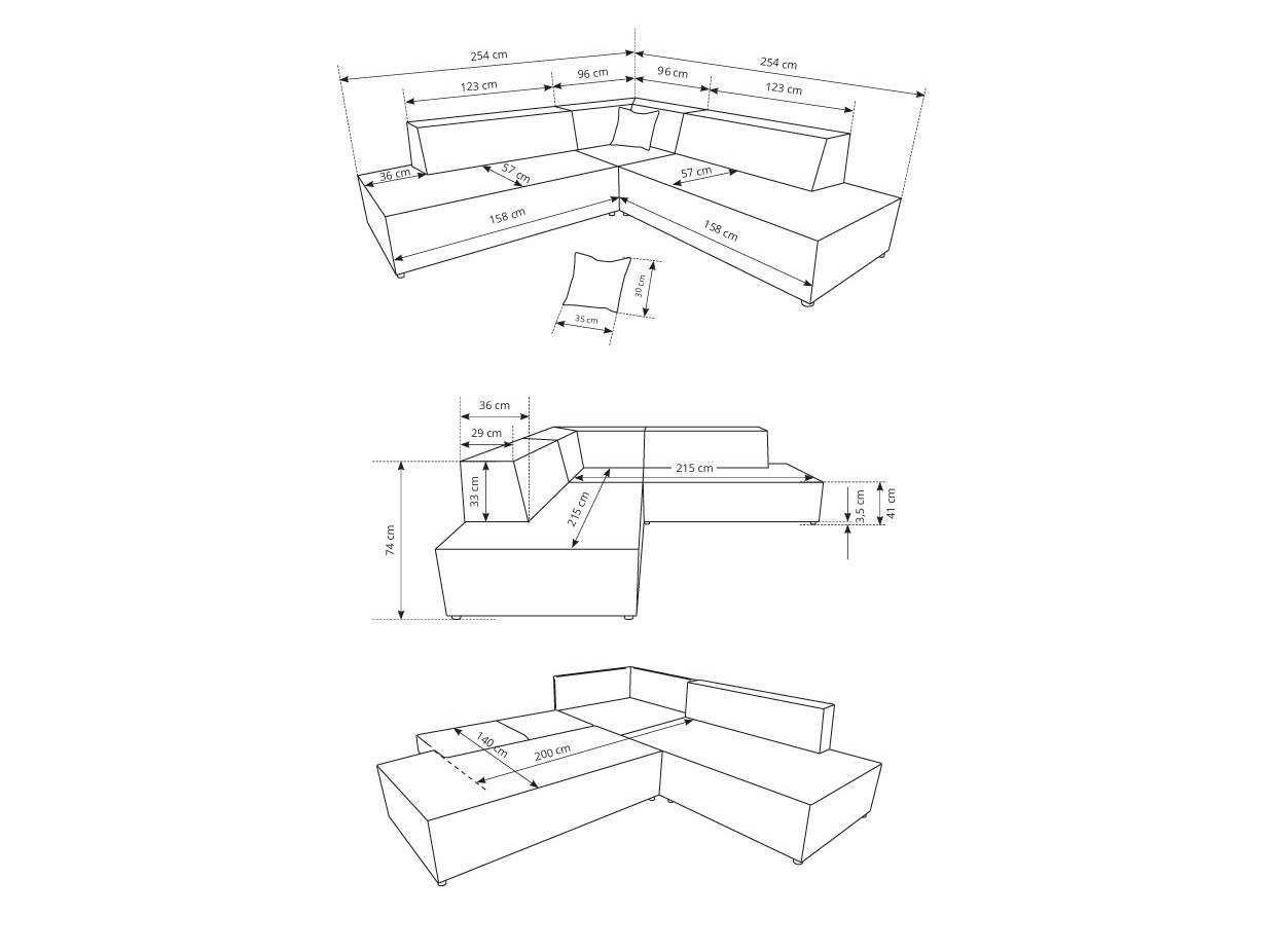 Hjørnesofa Kingston 188
