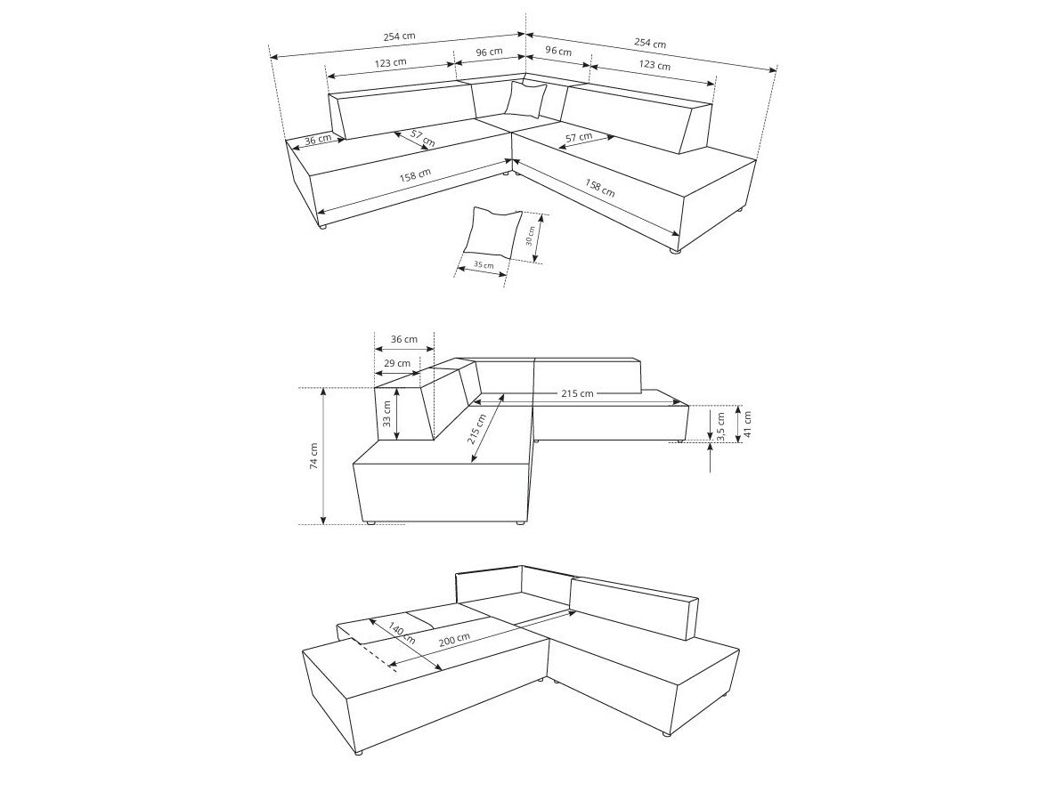 Hjørnesofa Kingston 188