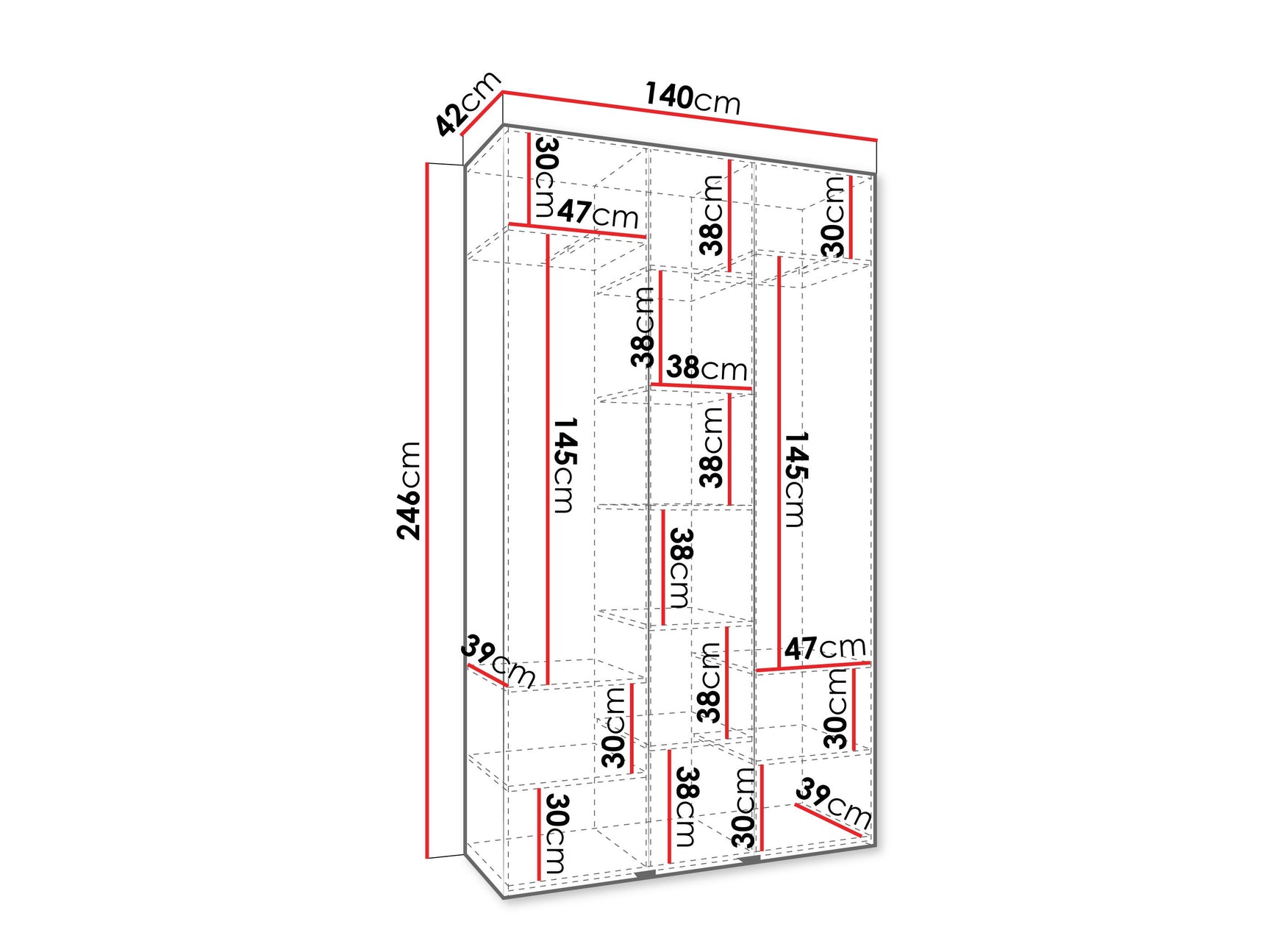 Garderobeskab Hartford 571