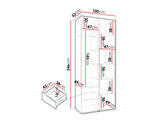 Garderobeskab Hartford 540