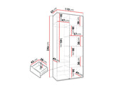 Garderobeskab Hartford 540